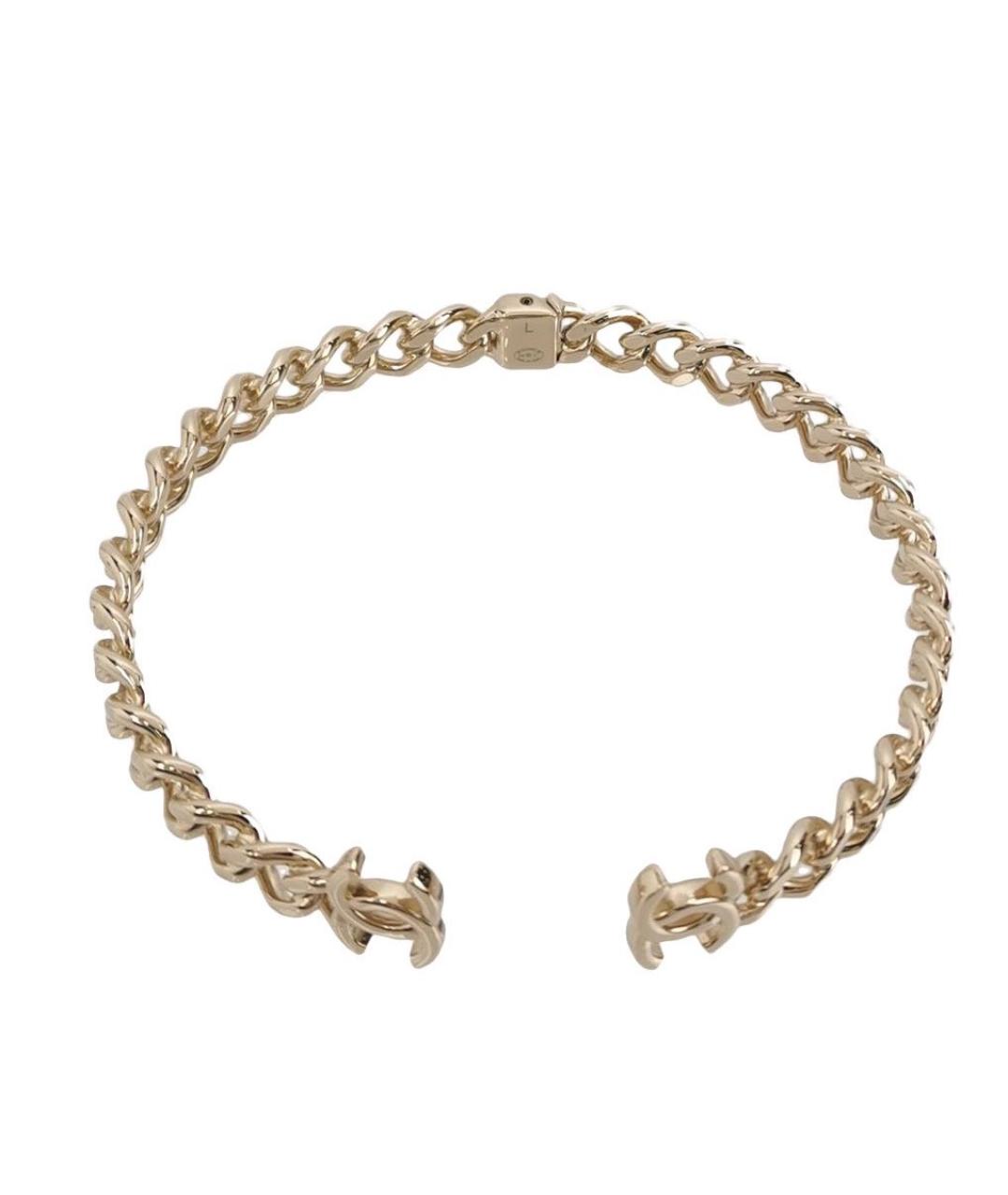 CHANEL Золотой металлический чокер, фото 1