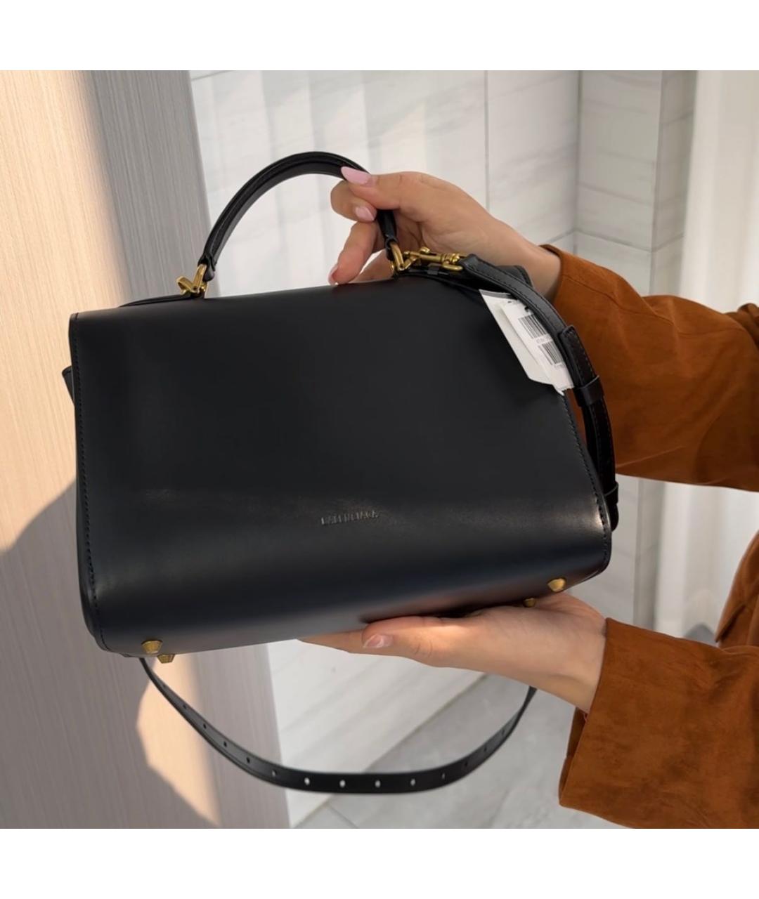 BALENCIAGA Черная кожаная сумка с короткими ручками, фото 4