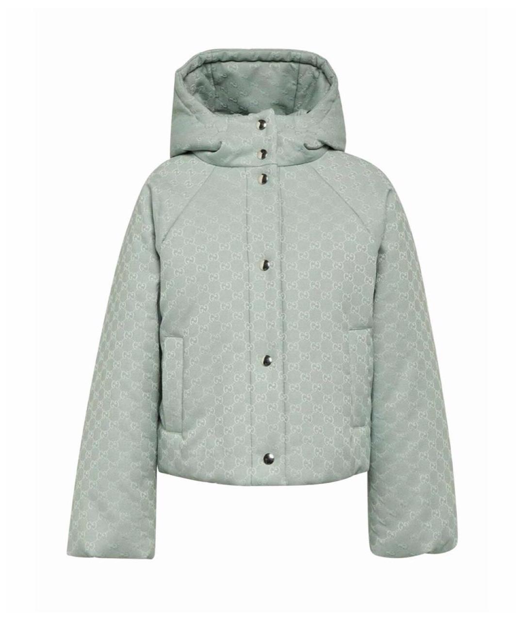 GUCCI Бирюзовый пуховик, фото 1