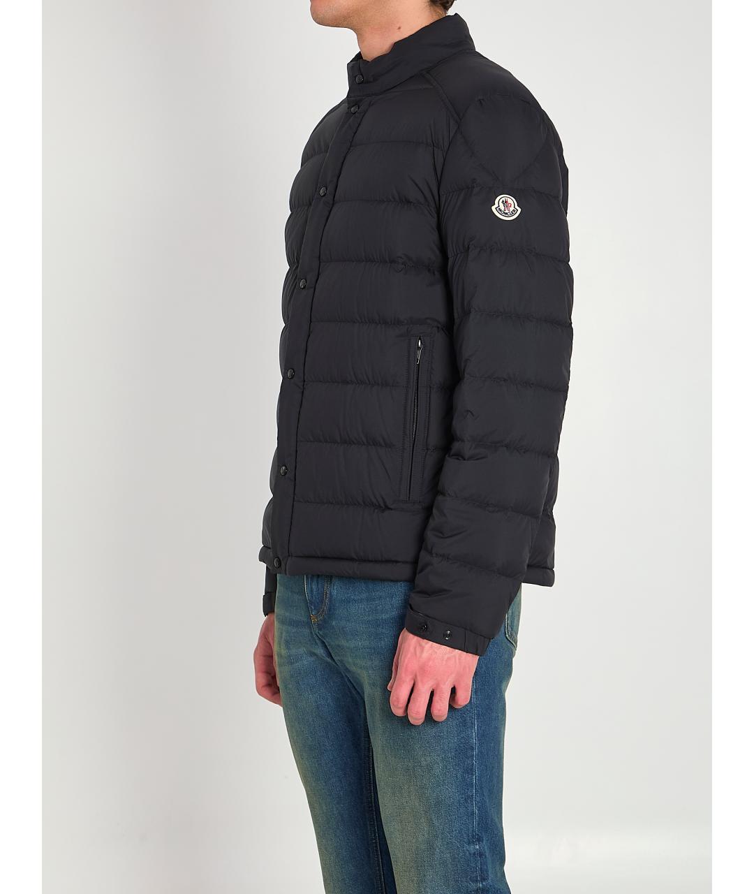 MONCLER Черная полиамидовая куртка, фото 2