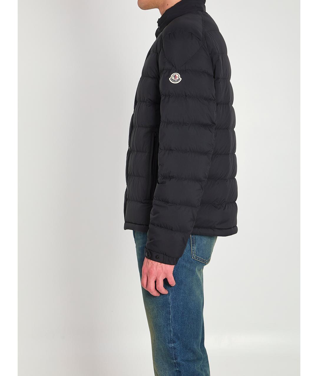 MONCLER Черная полиамидовая куртка, фото 3