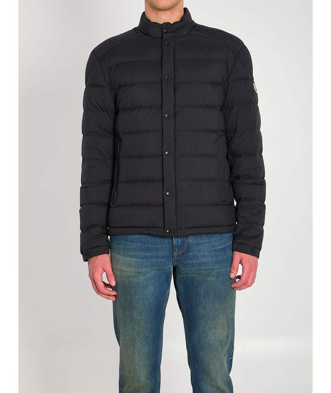 MONCLER Черная полиамидовая куртка, фото 5