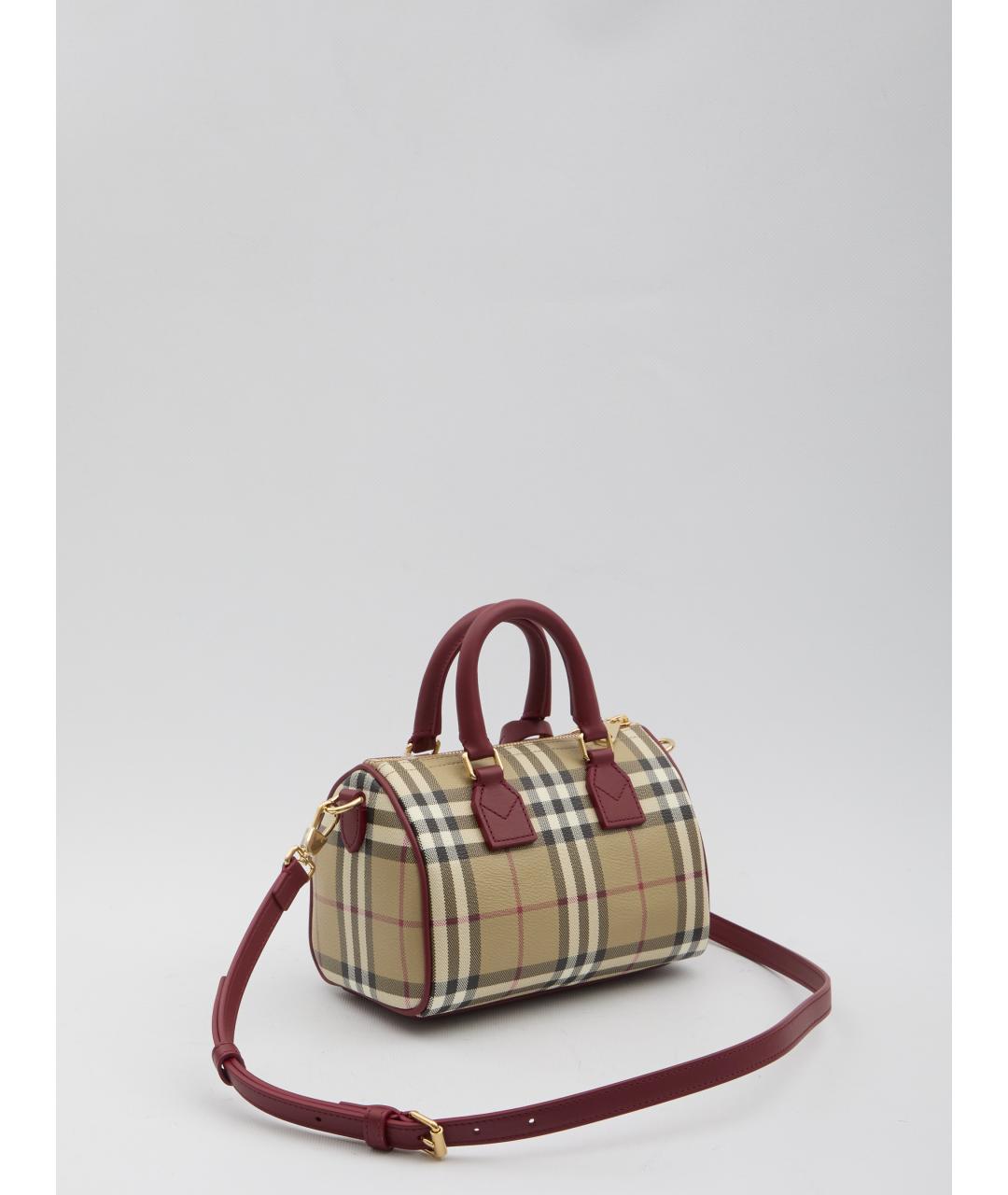 BURBERRY Бежевая хлопковая сумка через плечо, фото 2