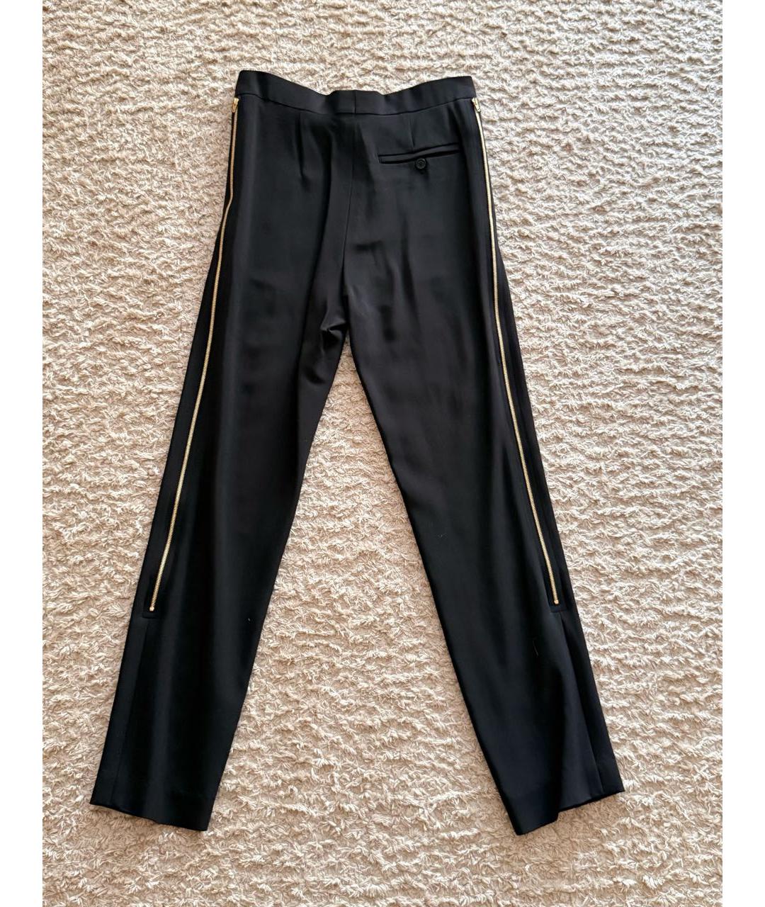 CELINE Черные вискозные прямые брюки, фото 2