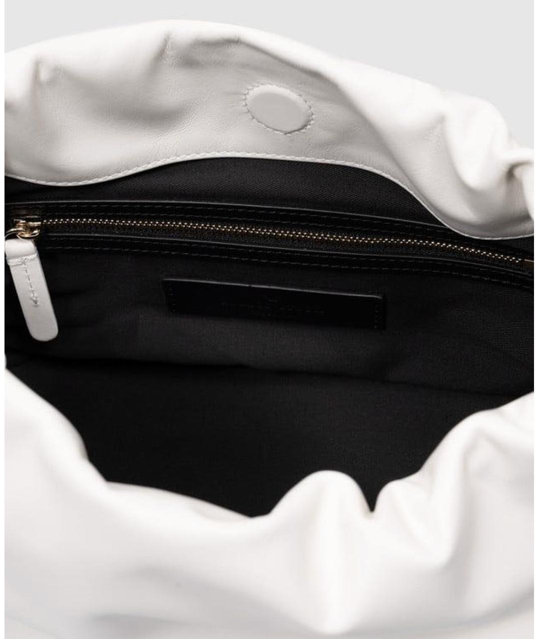 LOULOU STUDIO Белая кожаная сумка через плечо, фото 4