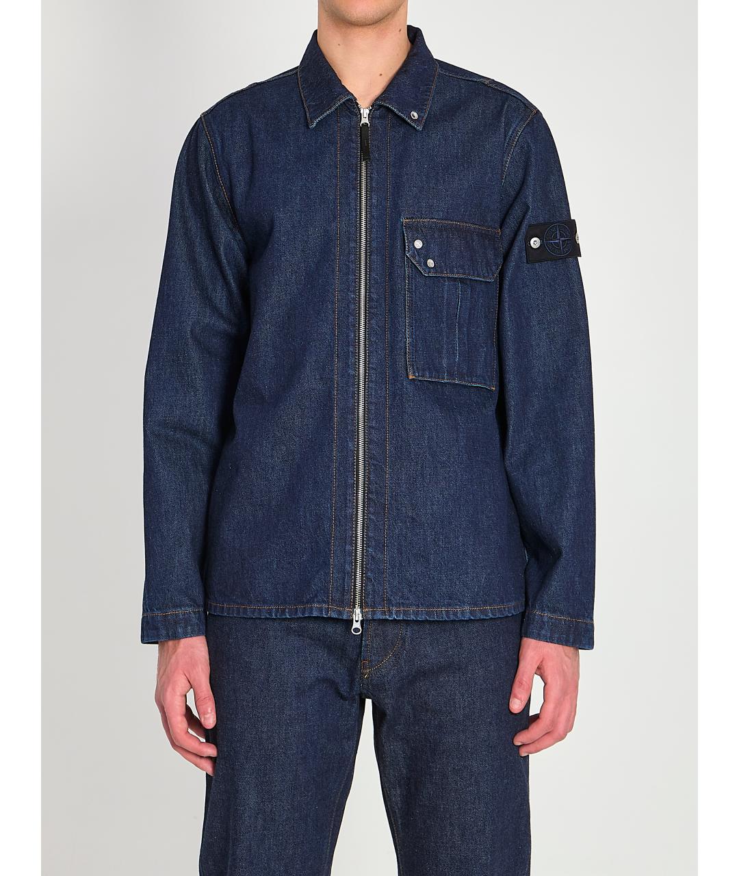 STONE ISLAND Синяя хлопковая куртка, фото 6