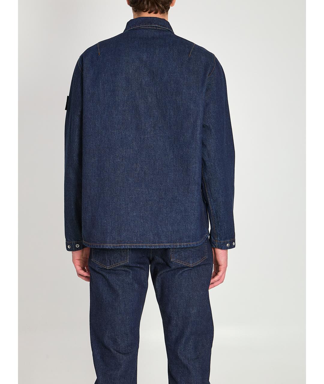 STONE ISLAND Синяя хлопковая куртка, фото 4
