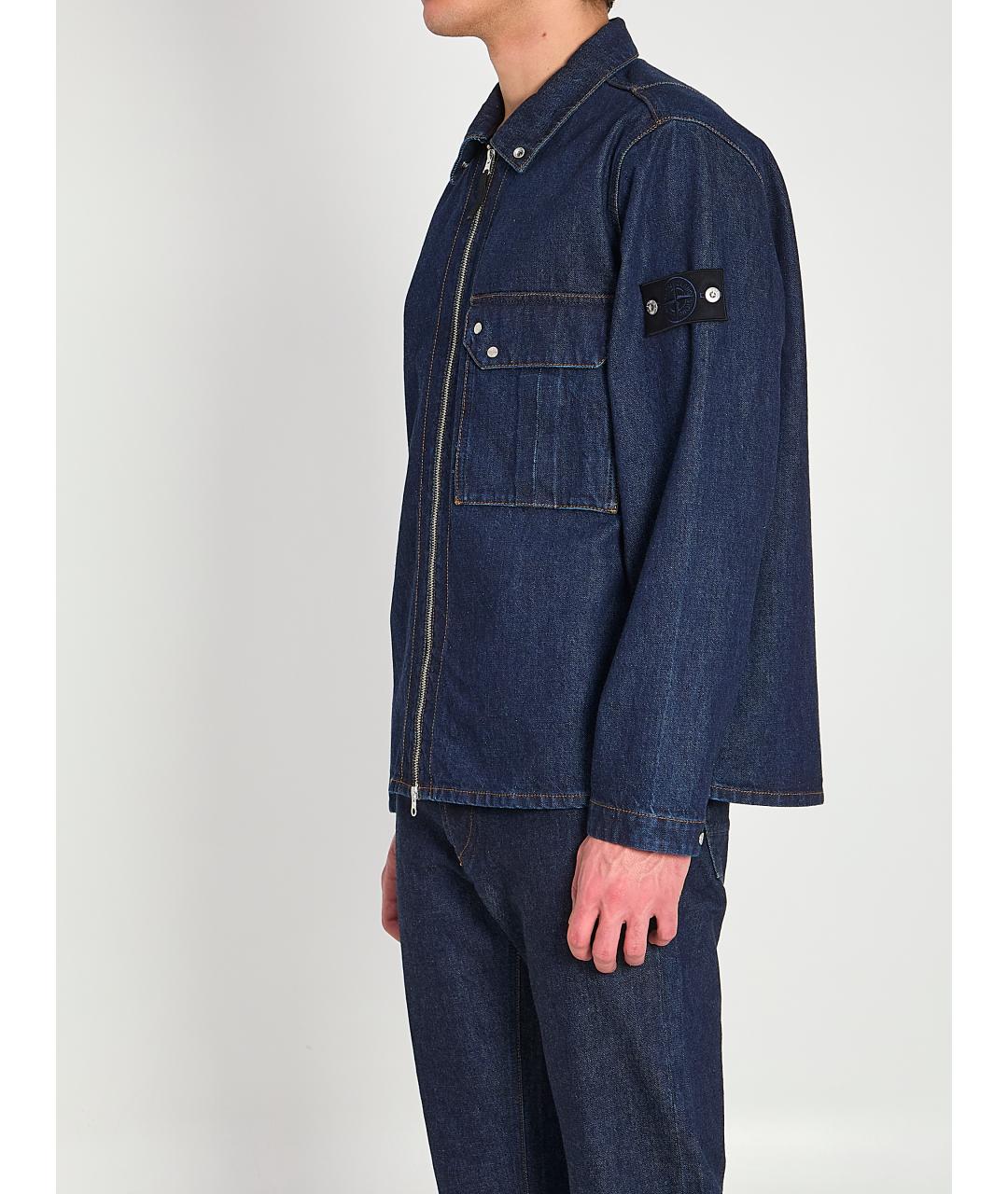 STONE ISLAND Синяя хлопковая куртка, фото 2