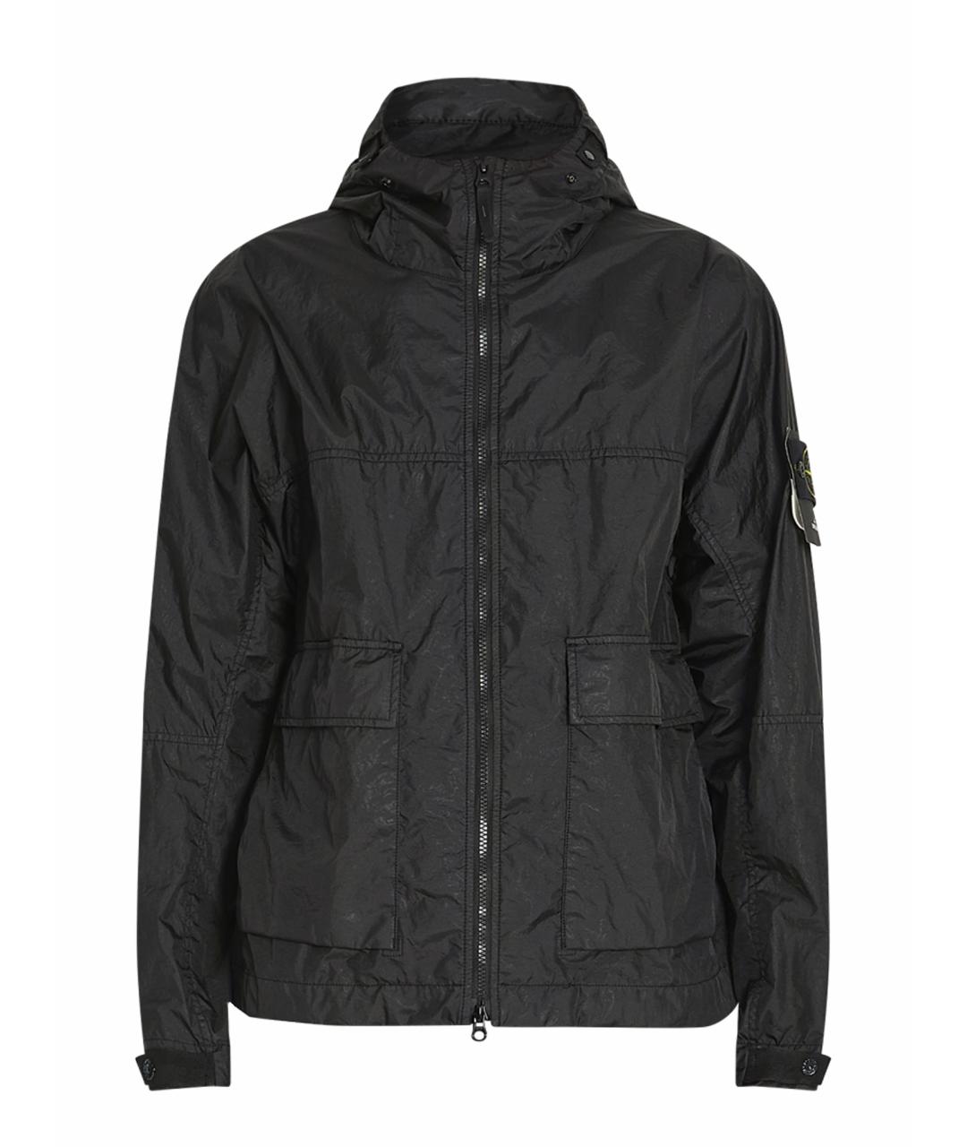 STONE ISLAND Черная полиамидовая куртка, фото 1
