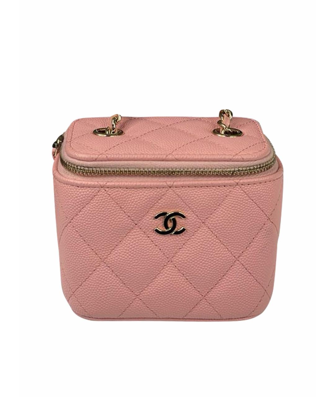 CHANEL Розовая кожаная сумка через плечо, фото 1