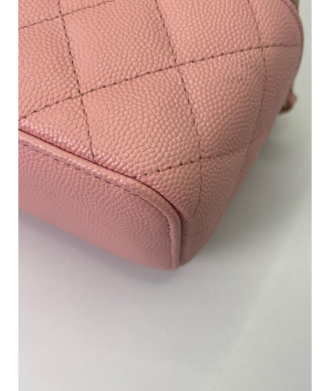 CHANEL Розовая кожаная сумка через плечо, фото 9