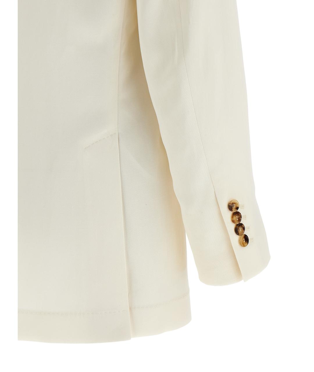 BRUNELLO CUCINELLI Белый шелковый пиджак, фото 4