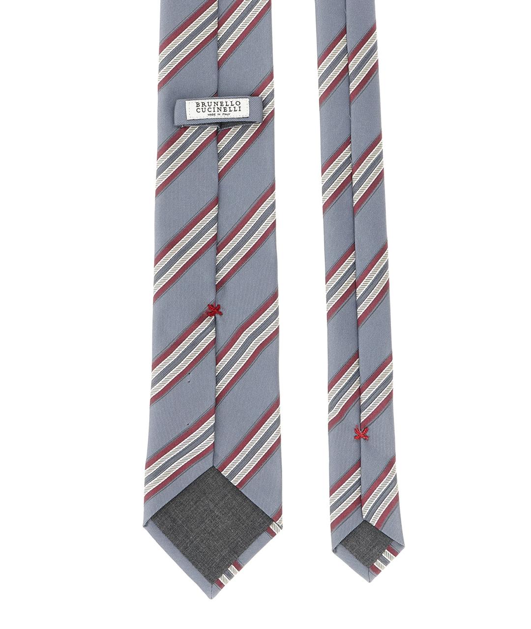 BRUNELLO CUCINELLI Мульти шелковый галстук, фото 2