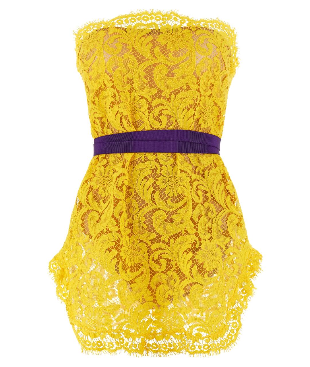 DSQUARED2 Желтое вечернее платье, фото 1