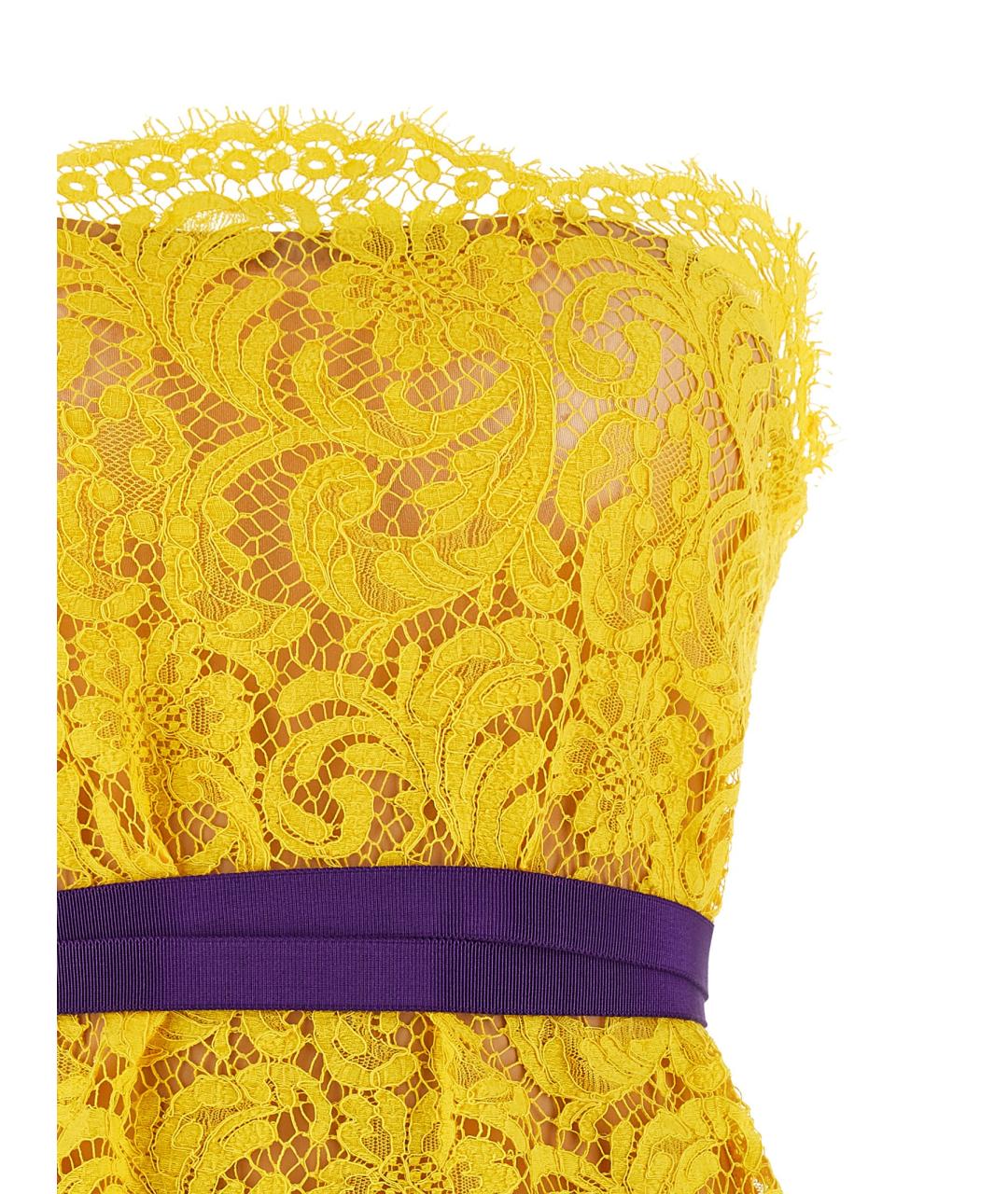 DSQUARED2 Желтое вечернее платье, фото 3