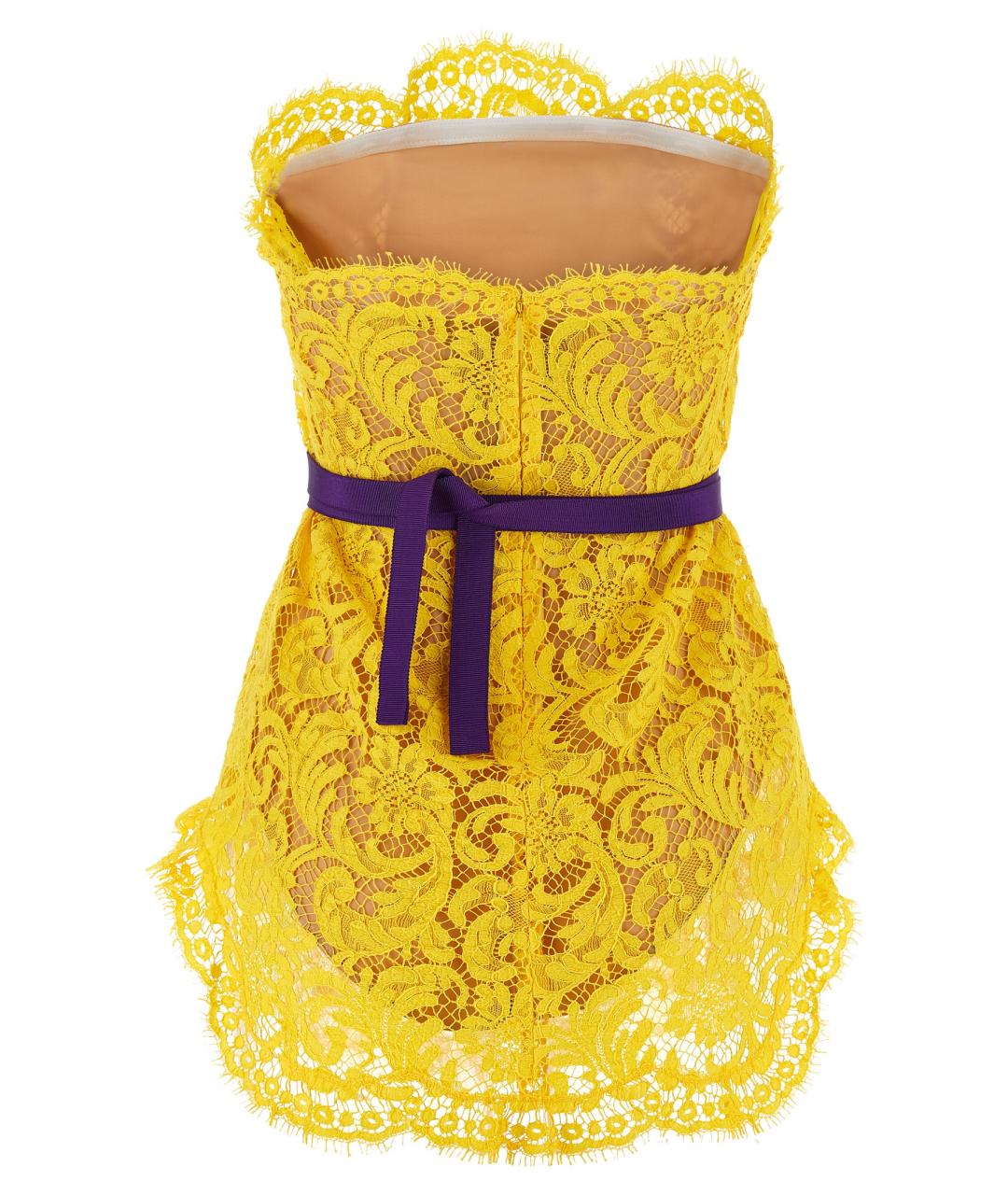 DSQUARED2 Желтое вечернее платье, фото 2