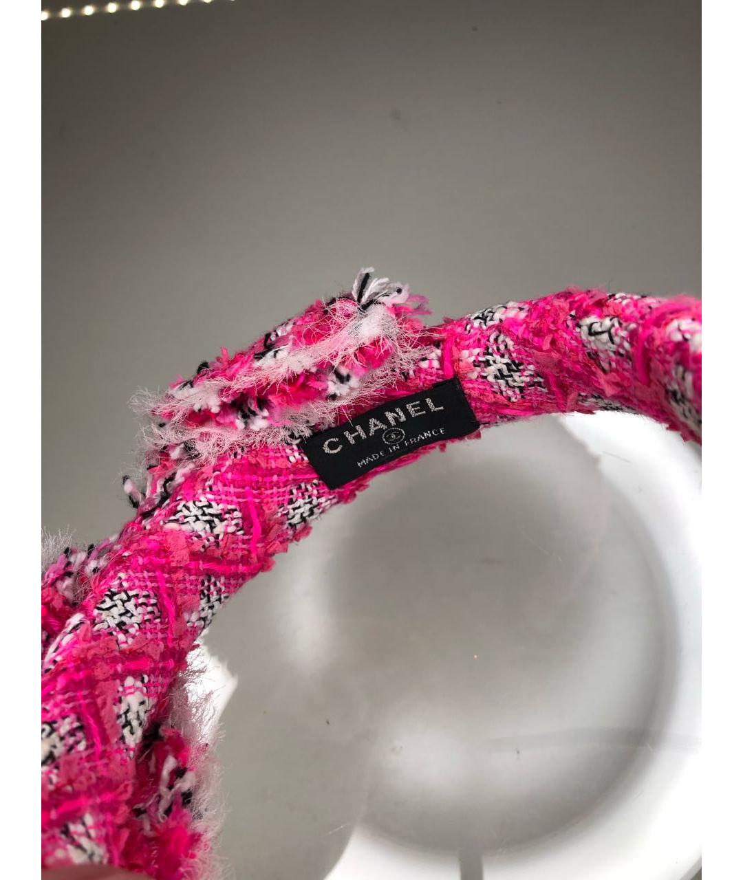 CHANEL Розовый ободок, фото 3