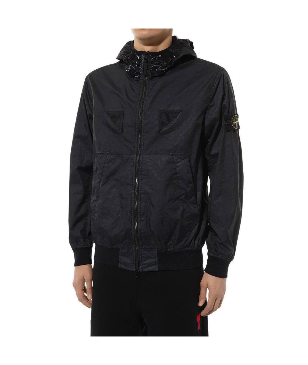 STONE ISLAND Черная куртка, фото 3