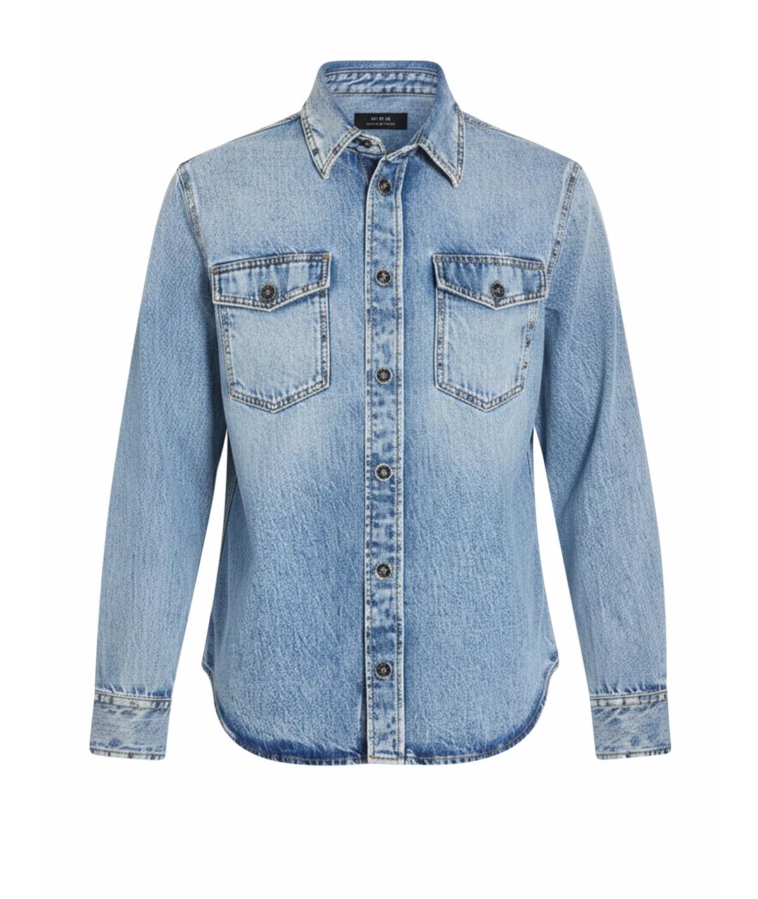 VERSACE Синяя хлопковая куртка, фото 1