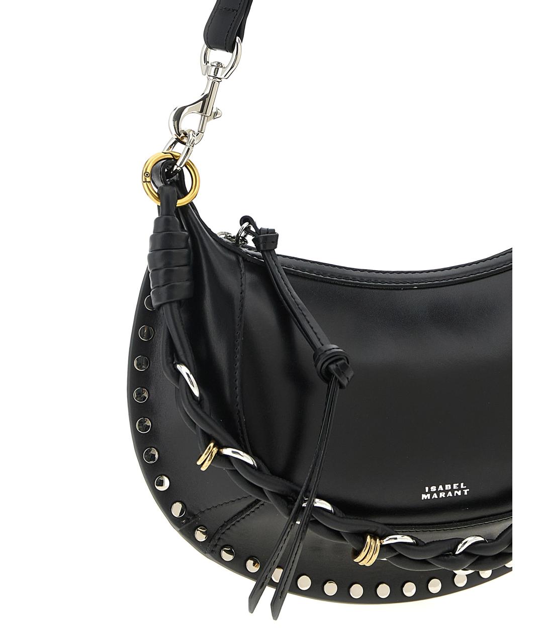 ISABEL MARANT Черная кожаная сумка через плечо, фото 3