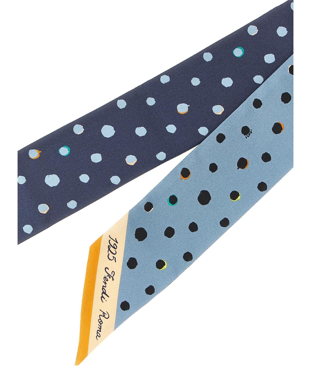 FENDI Мульти шелковый шарф, фото 3