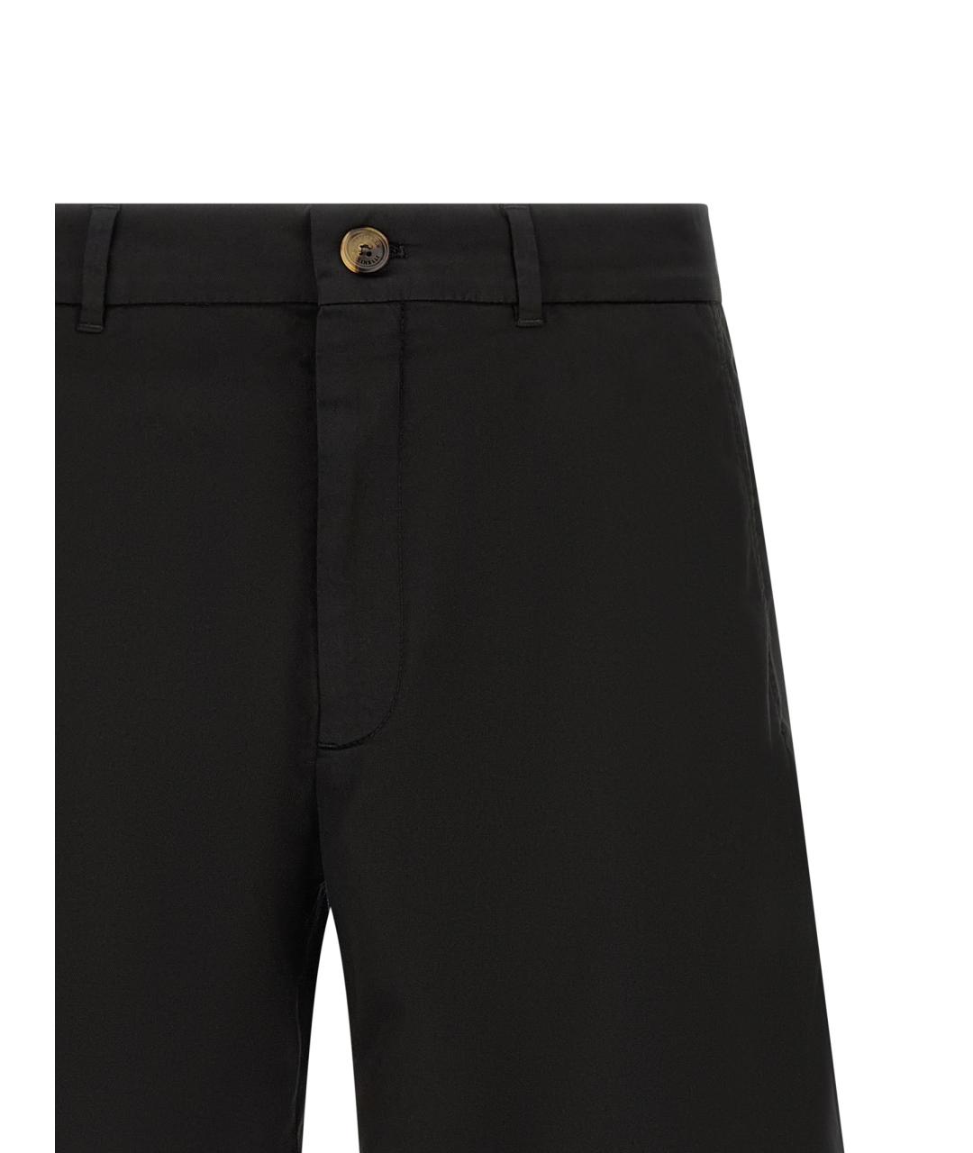 BRUNELLO CUCINELLI Черные хлопковые шорты, фото 3