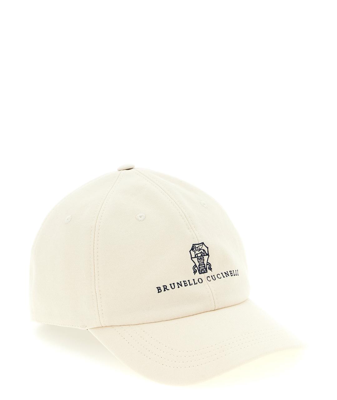 BRUNELLO CUCINELLI Бежевая хлопковая кепка/бейсболка, фото 2