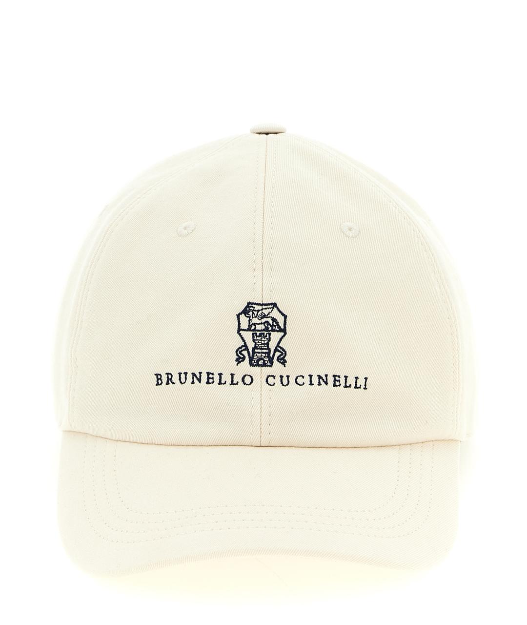 BRUNELLO CUCINELLI Бежевая хлопковая кепка/бейсболка, фото 1