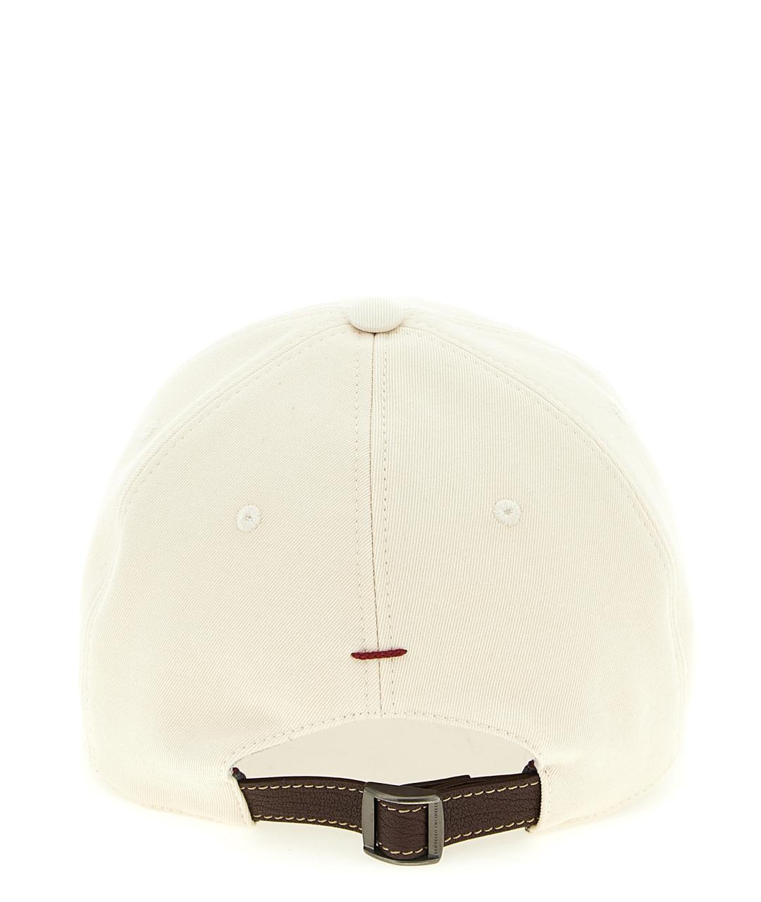 BRUNELLO CUCINELLI Бежевая хлопковая кепка/бейсболка, фото 3