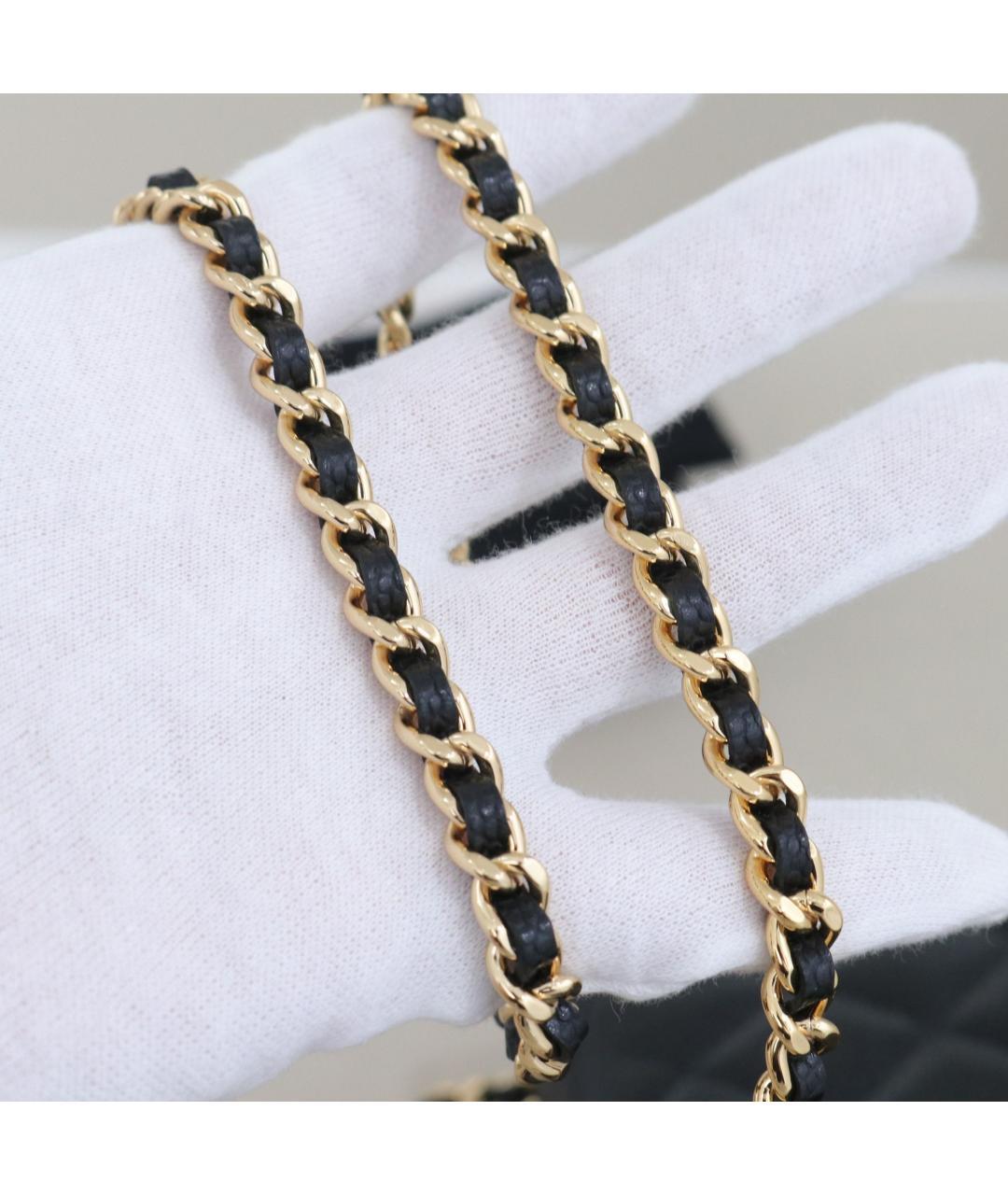 CHANEL Черная кожаная сумка через плечо, фото 7