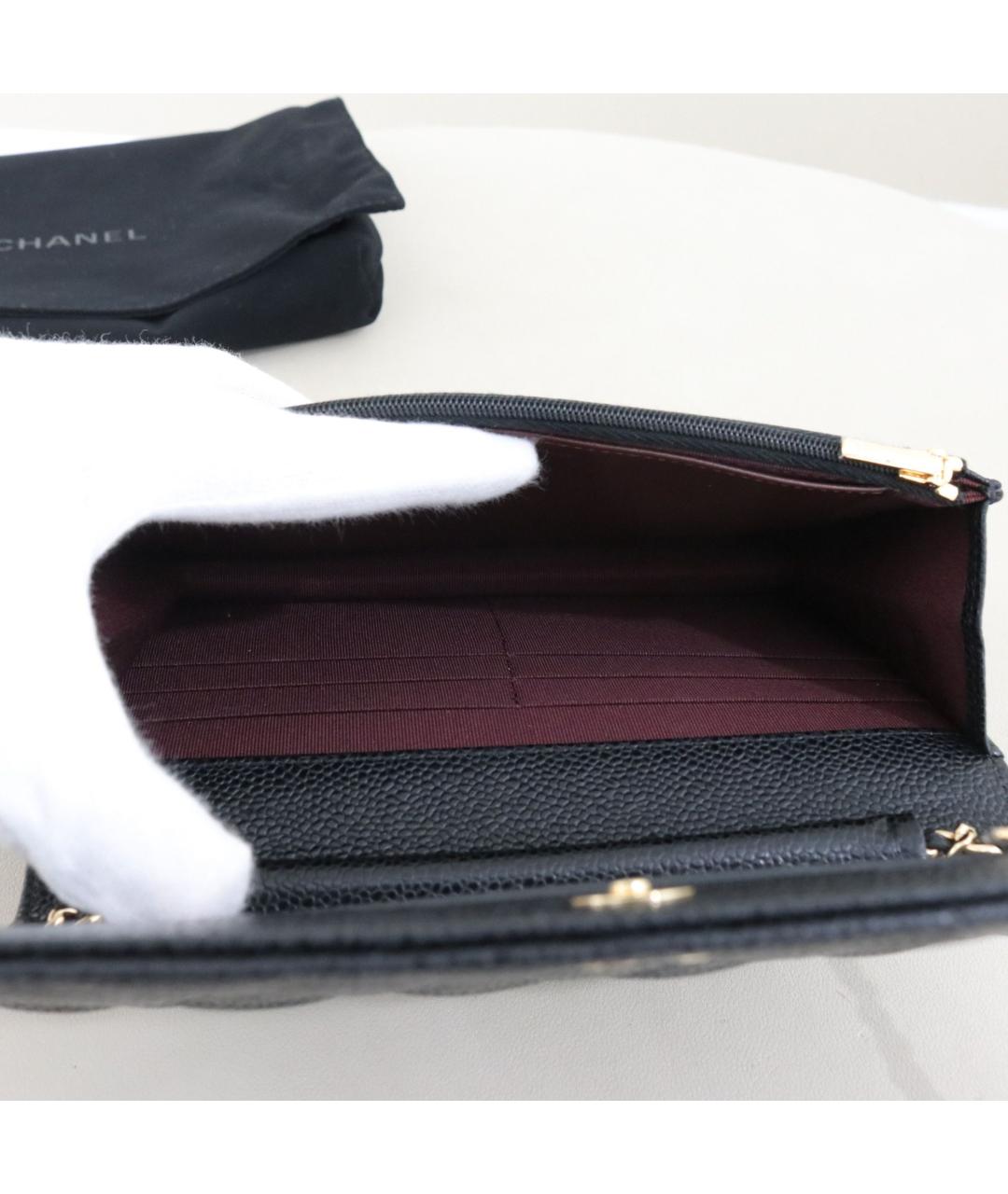 CHANEL Черная кожаная сумка через плечо, фото 8