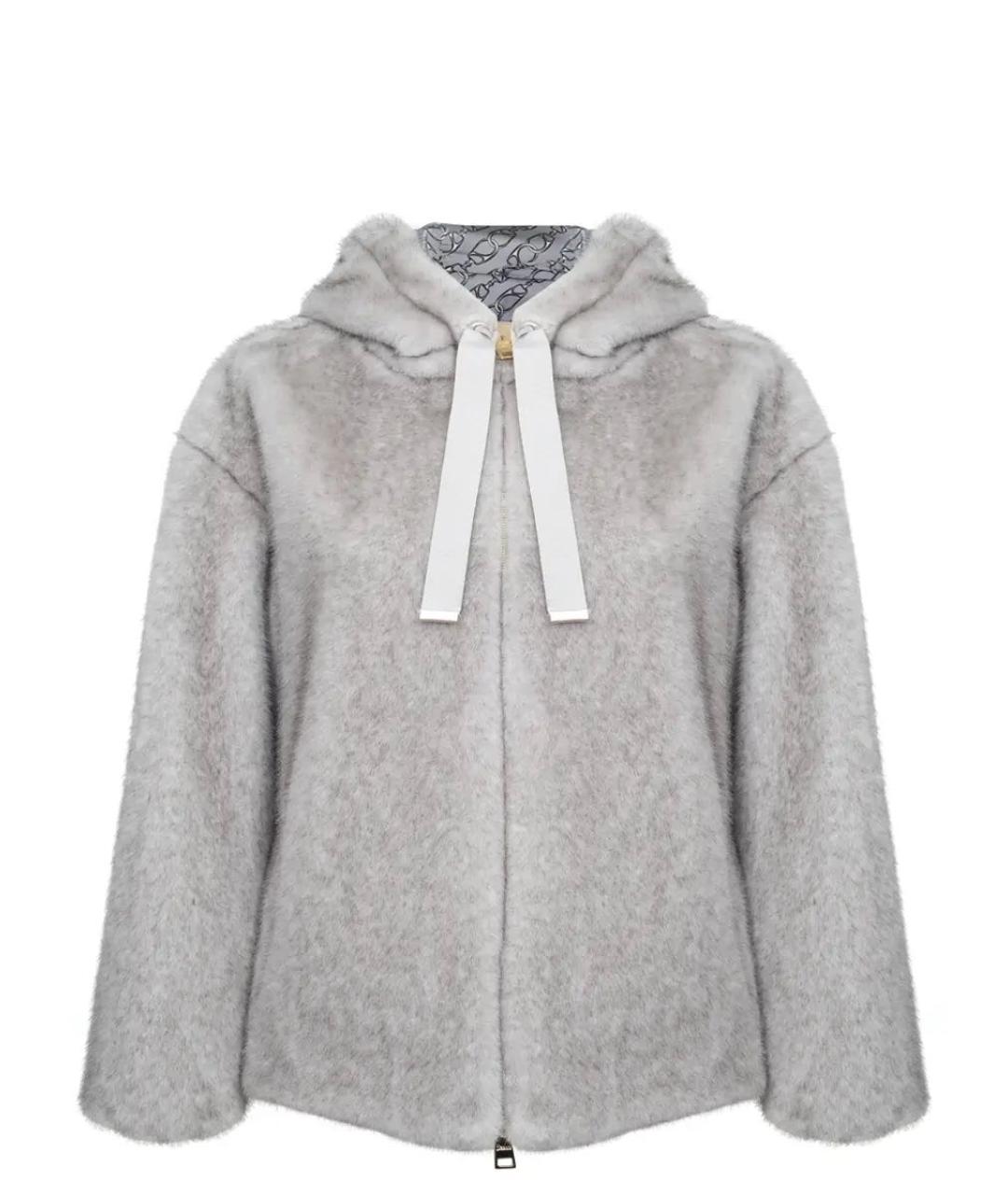 HERNO Серая полиэстеровая куртка, фото 4