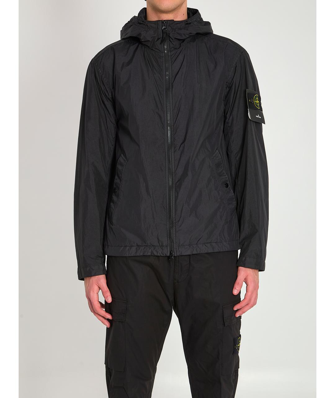 STONE ISLAND Черная полиамидовая куртка, фото 5