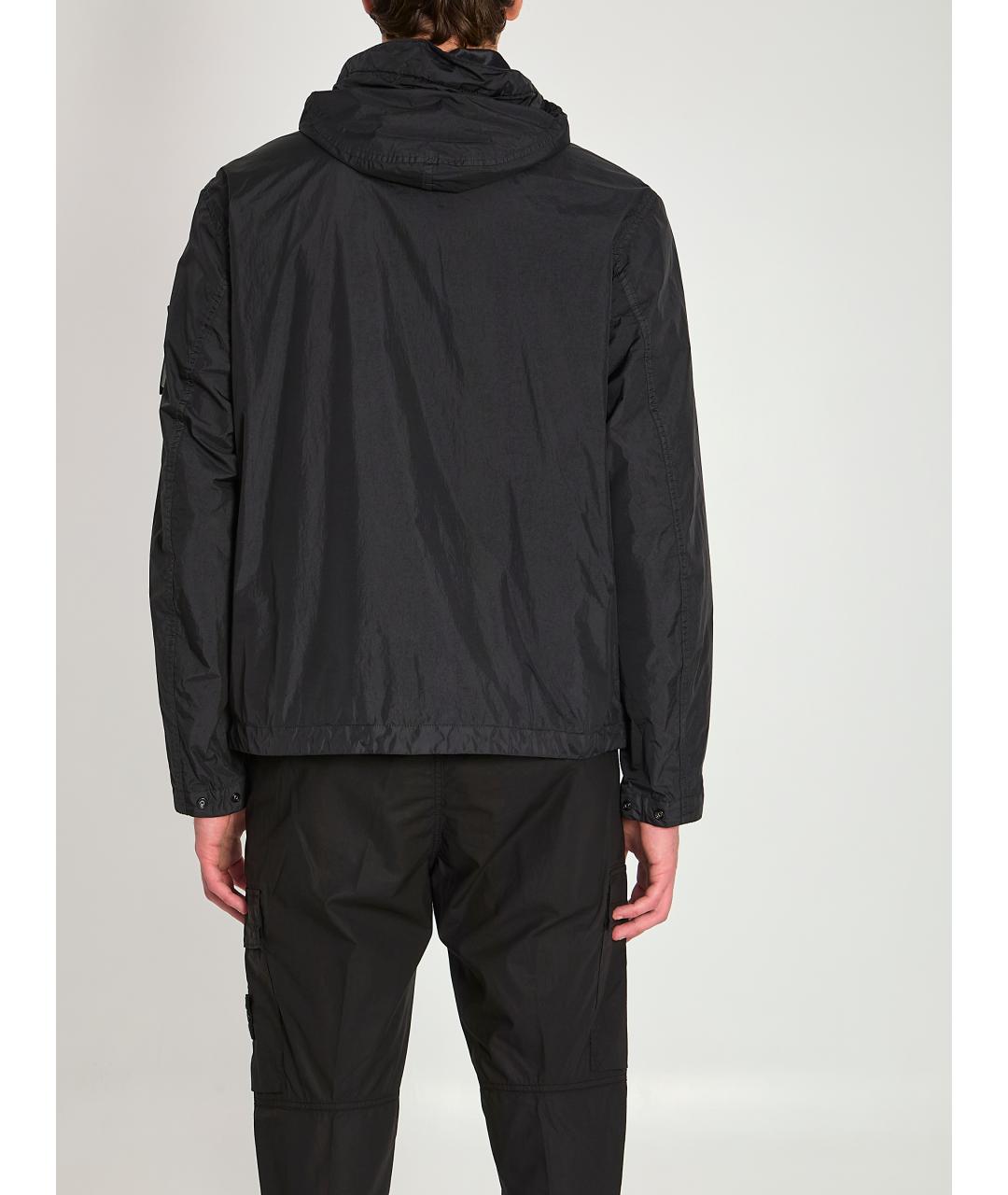 STONE ISLAND Черная полиамидовая куртка, фото 4