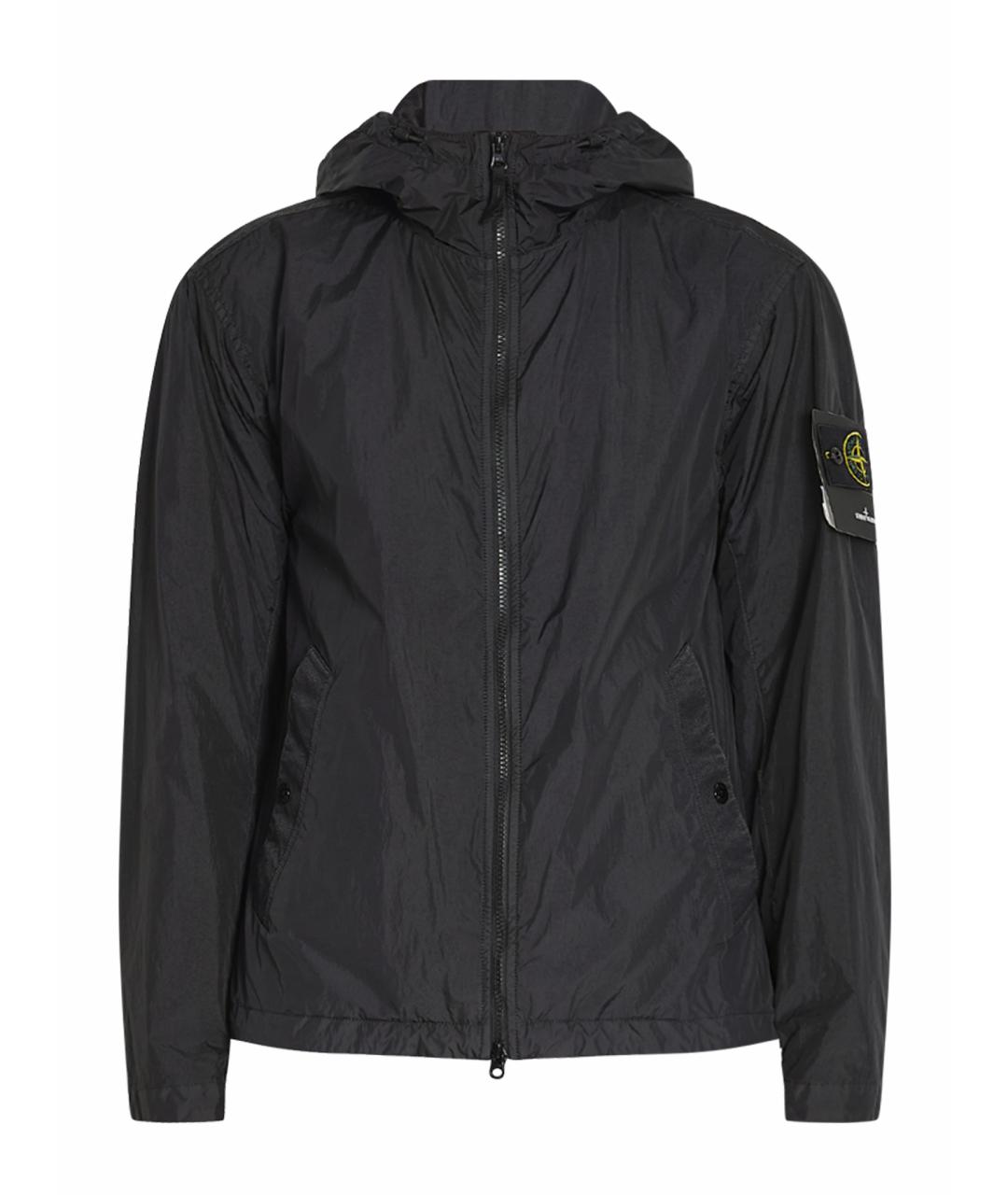 STONE ISLAND Черная полиамидовая куртка, фото 1