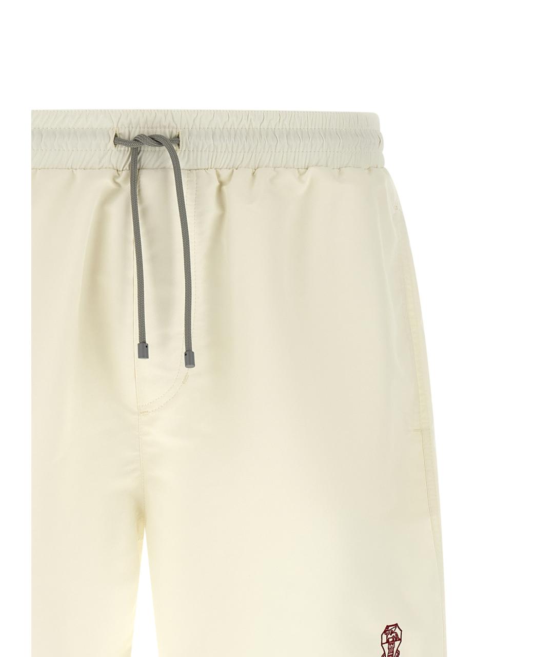 BRUNELLO CUCINELLI Белые плавки, фото 3