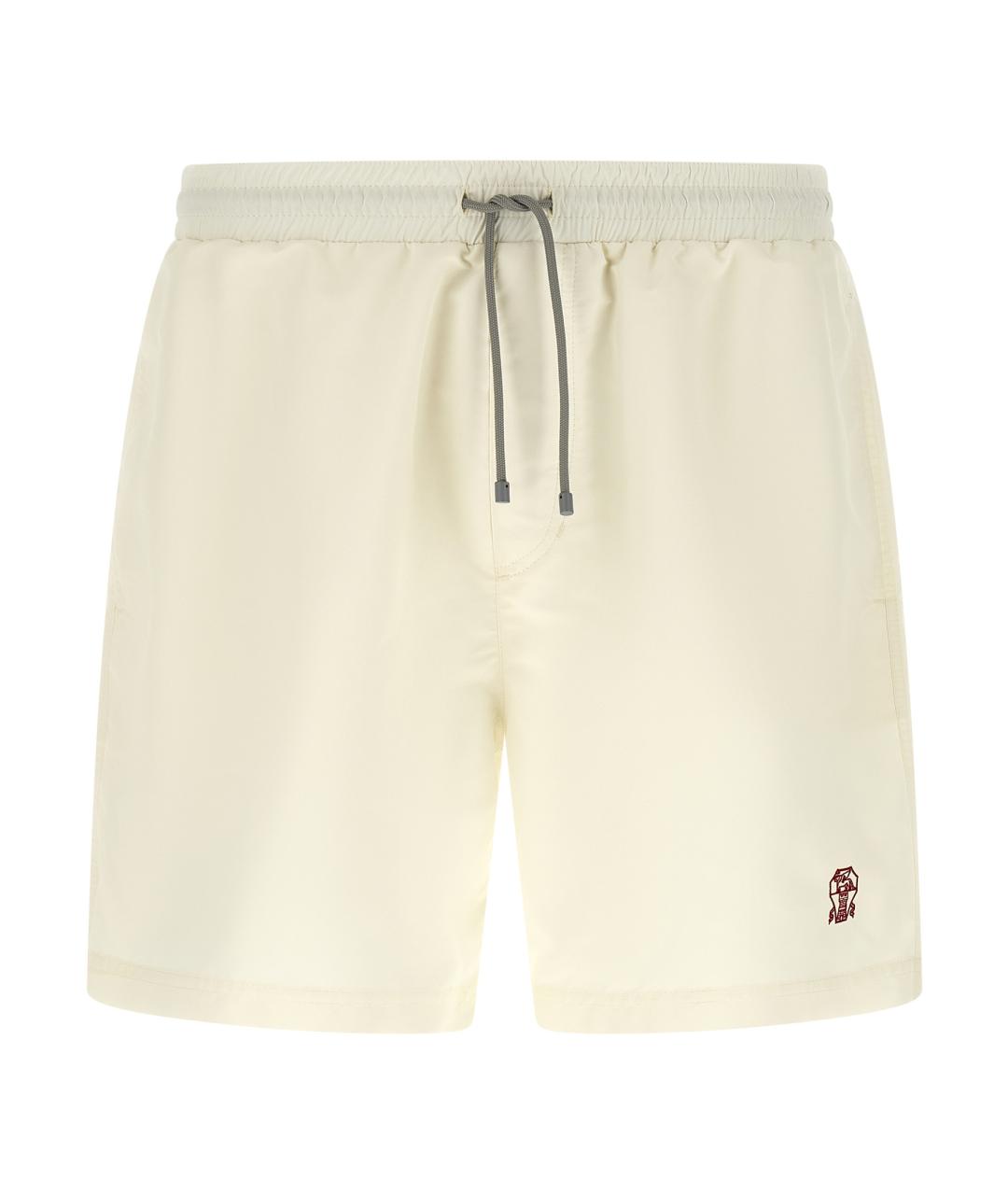 BRUNELLO CUCINELLI Белые плавки, фото 1