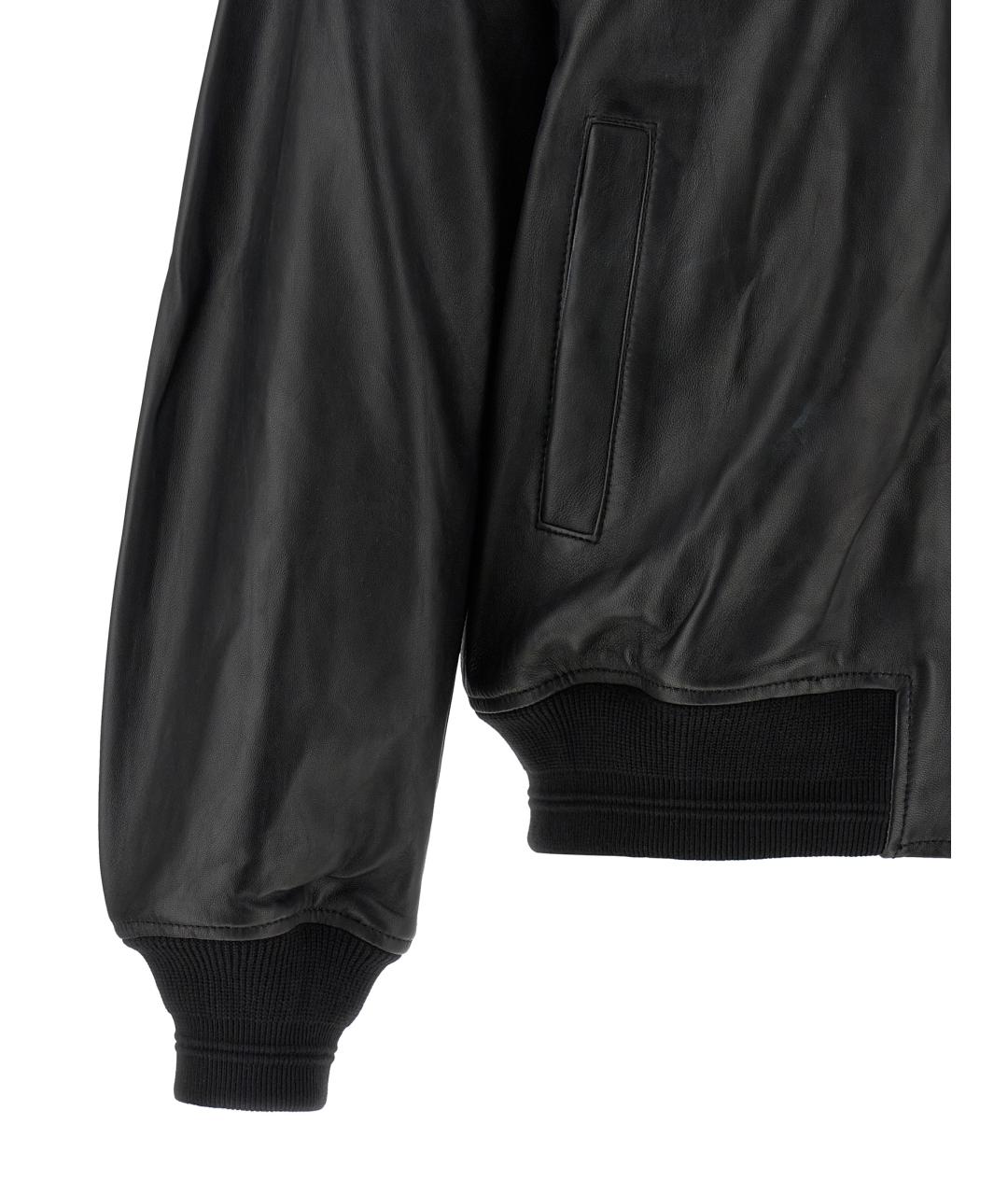 DIESEL Черная кожаная куртка, фото 4