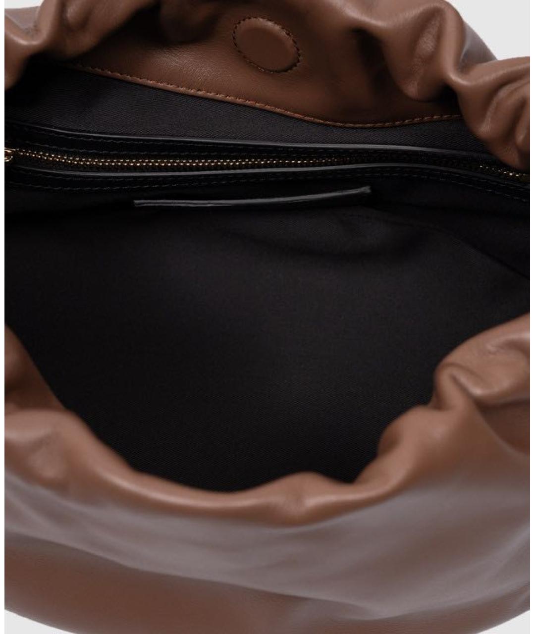 LOULOU STUDIO Коричневая кожаная сумка через плечо, фото 4