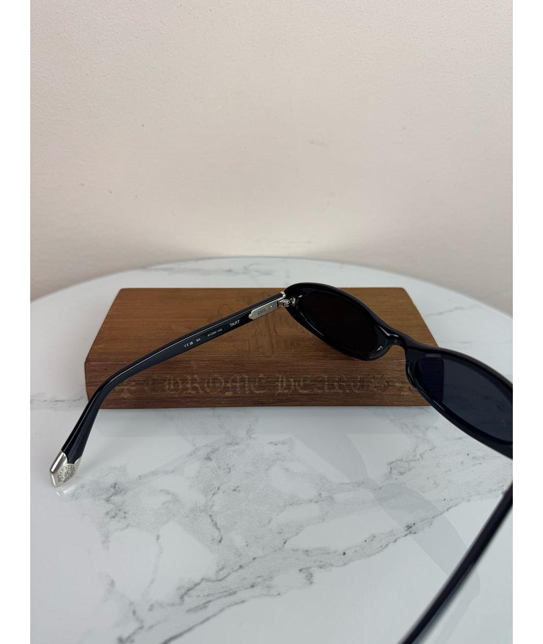 CHROME HEARTS Черные пластиковые солнцезащитные очки, фото 4