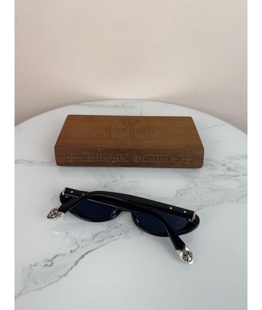 CHROME HEARTS Черные пластиковые солнцезащитные очки, фото 2