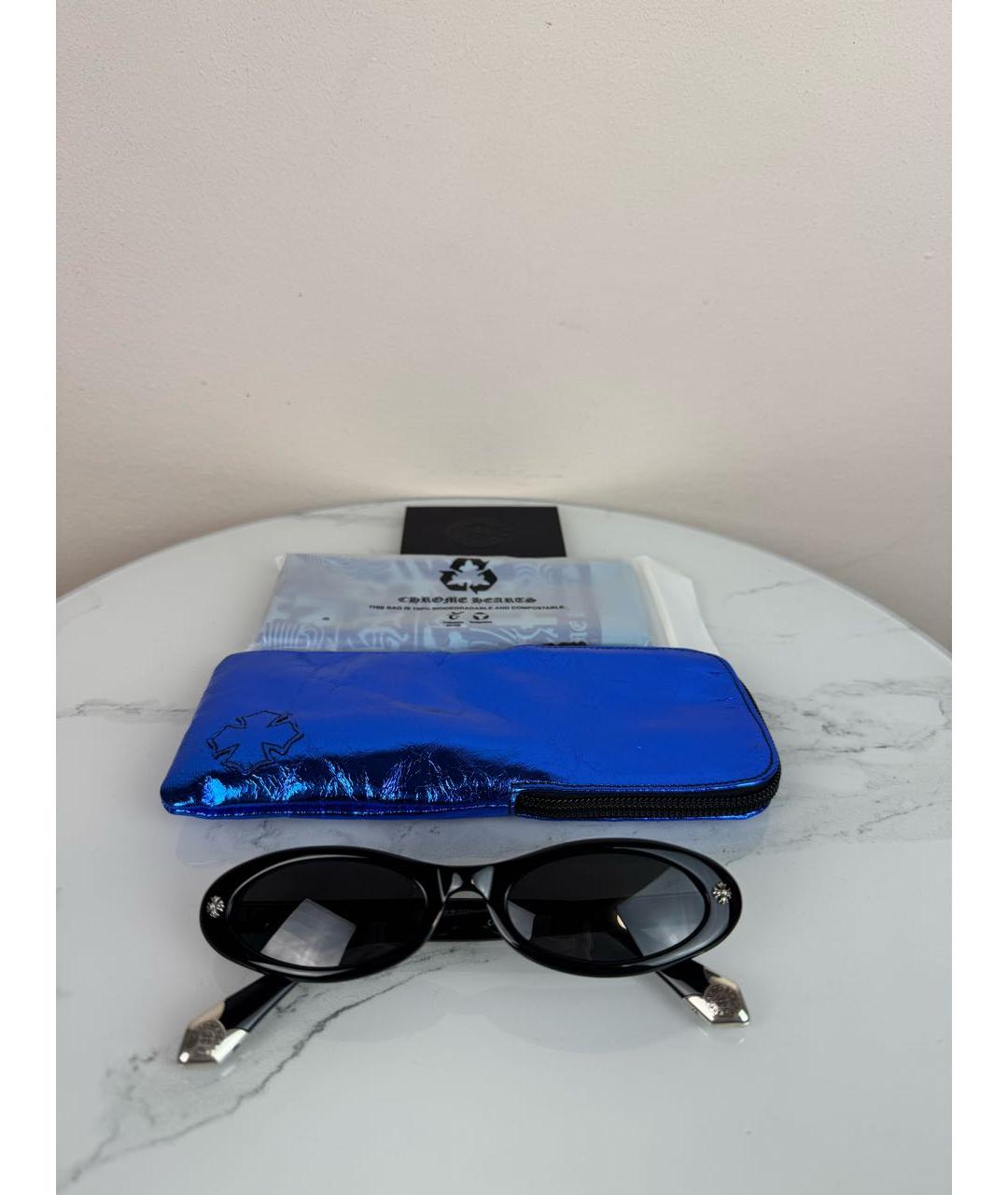 CHROME HEARTS Черные пластиковые солнцезащитные очки, фото 6