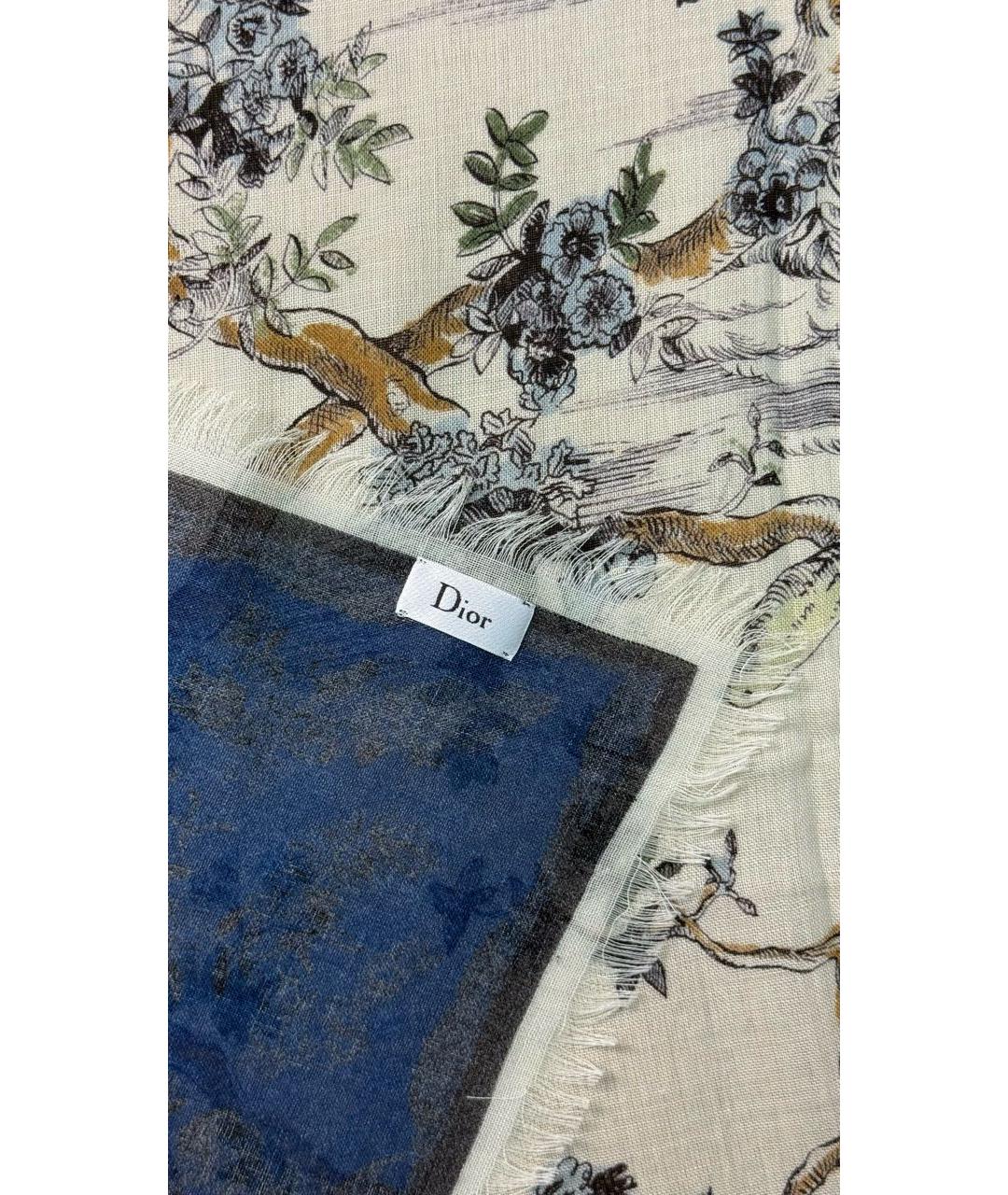 CHRISTIAN DIOR Мульти кашемировый платок, фото 4