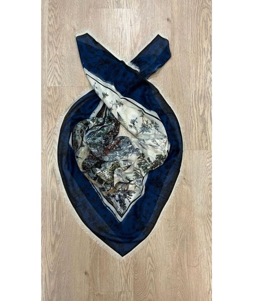 CHRISTIAN DIOR Мульти кашемировый платок, фото 5