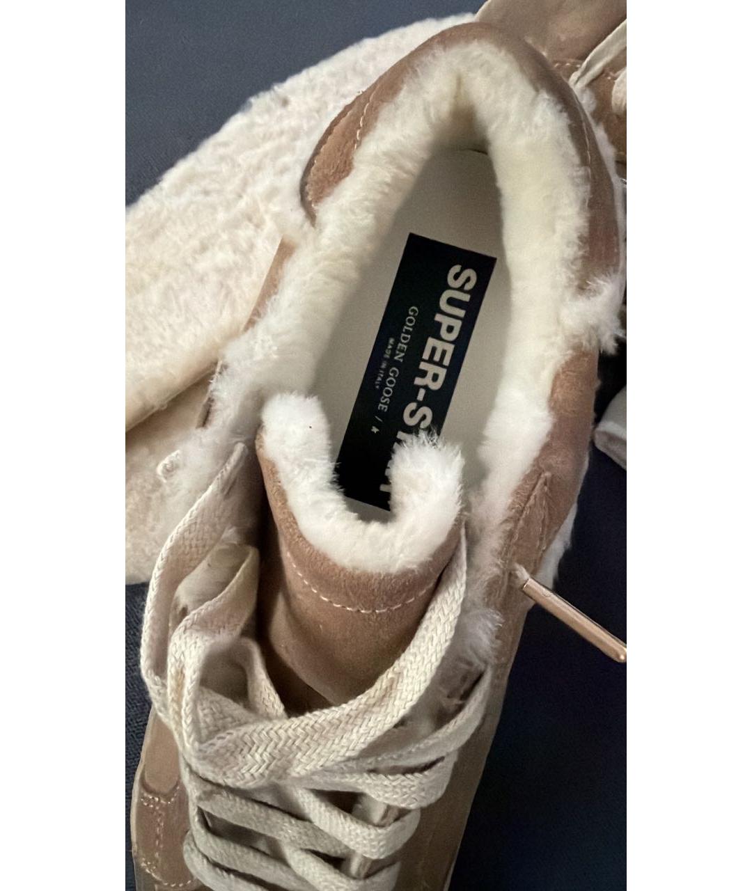 GOLDEN GOOSE DELUXE BRAND Коричневые замшевые кеды, фото 4