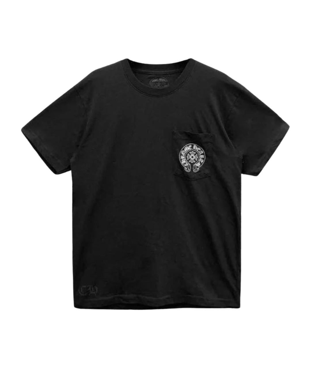 CHROME HEARTS Черная хлопковая футболка, фото 1