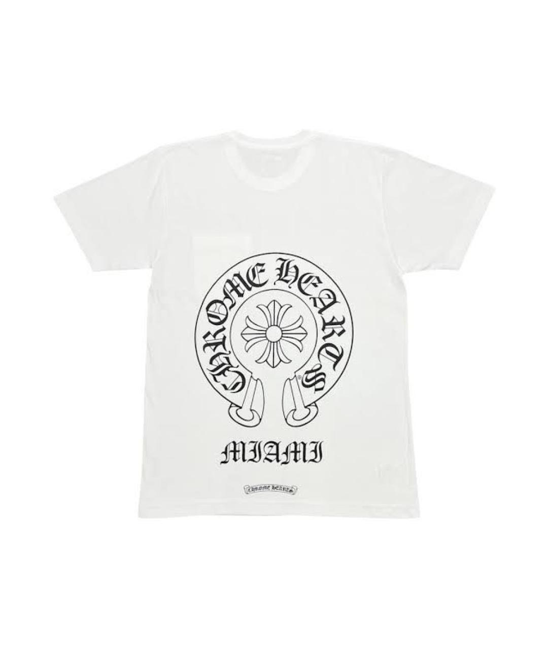 CHROME HEARTS Белая хлопковая футболка, фото 2