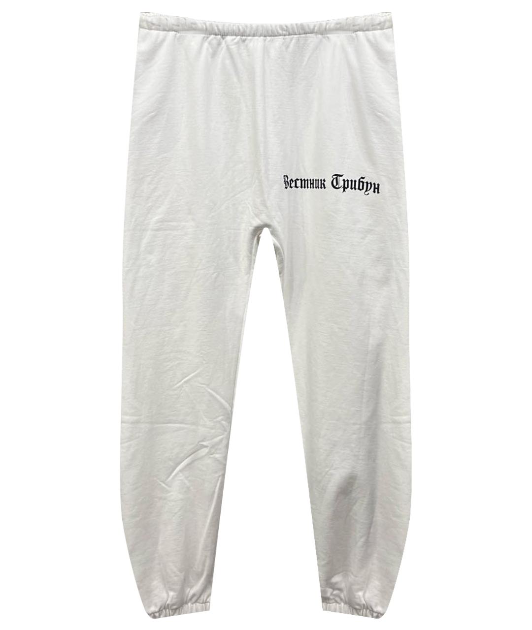 Kanye West Белые хлопковые повседневные брюки, фото 1