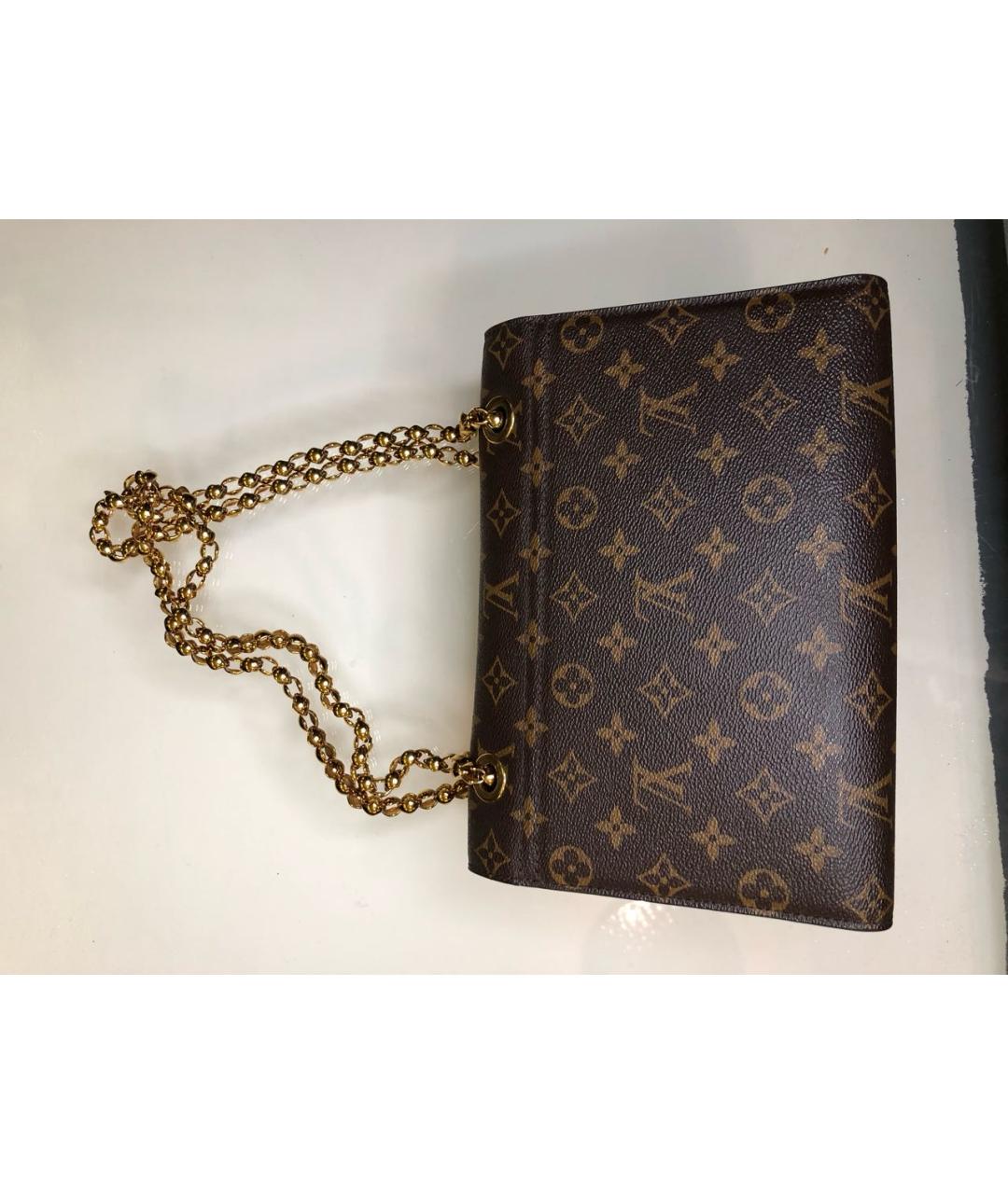 LOUIS VUITTON Красная кожаная сумка через плечо, фото 3