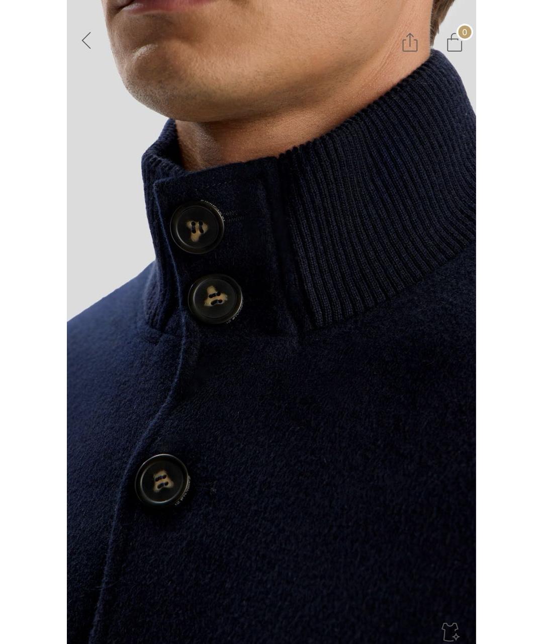 12 STOREEZ Синяя шерстяная куртка, фото 3